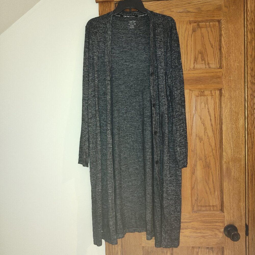 Calvin Klein Performance Women's Duster Cardigan Black Size XL